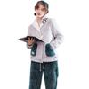 YANIKO Fluffy Loungewear Cardigan Set for Women's Fall/Winter (Green, XL)