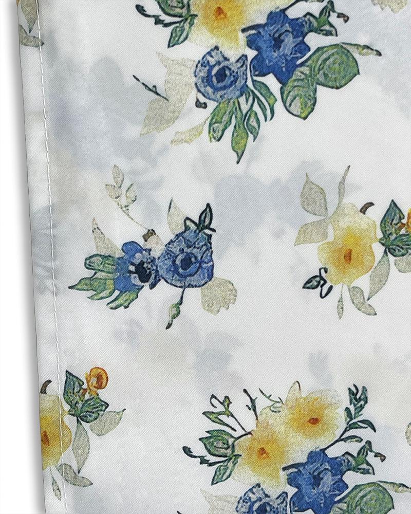 2026 Spring Women's Sexy Fashion Lace-up Print Slit Camisole Dress