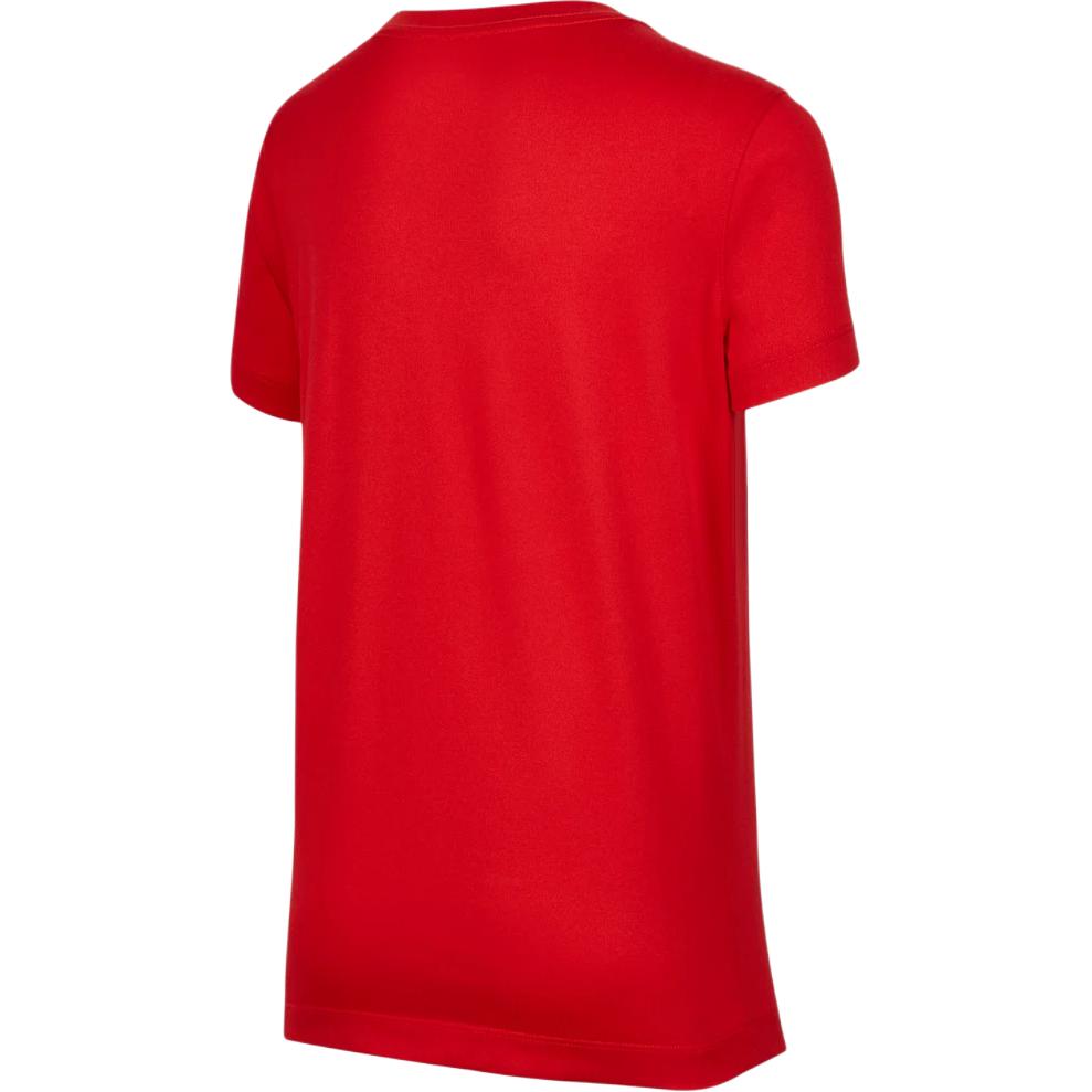 Nike Team Legend Comfortable Quick-Dry Crew Neck Short Sleeve Kids Tops University-Red IB8678-657