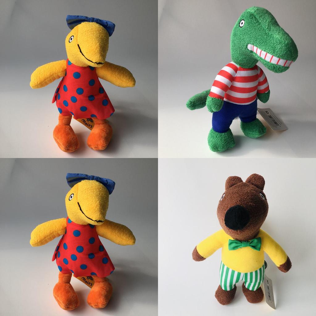 Handcrafted Maisy Mouse Plush Toy Set Featuring Adorable Crocodile Elephant Squirrel And Yellow Bird For Kids And Collectors