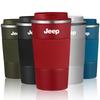5 Colours Stainless Steel Coffee Cup Thermal Mug Car Sticker For Jeep Wrangler Grand Cherokee Renegade Tyre Stem Air Caps AKL1