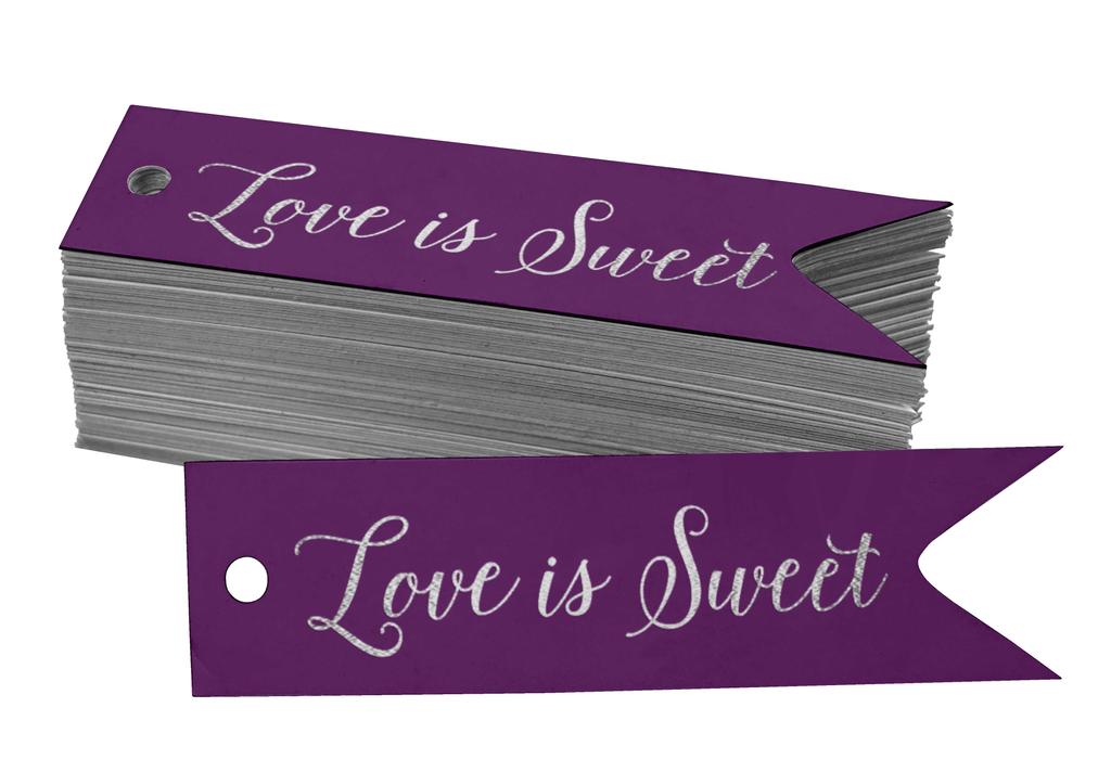 Inkdotpot Gold Foil Paper Hang Tags Love Is Sweet Wedding Favor Tags 100