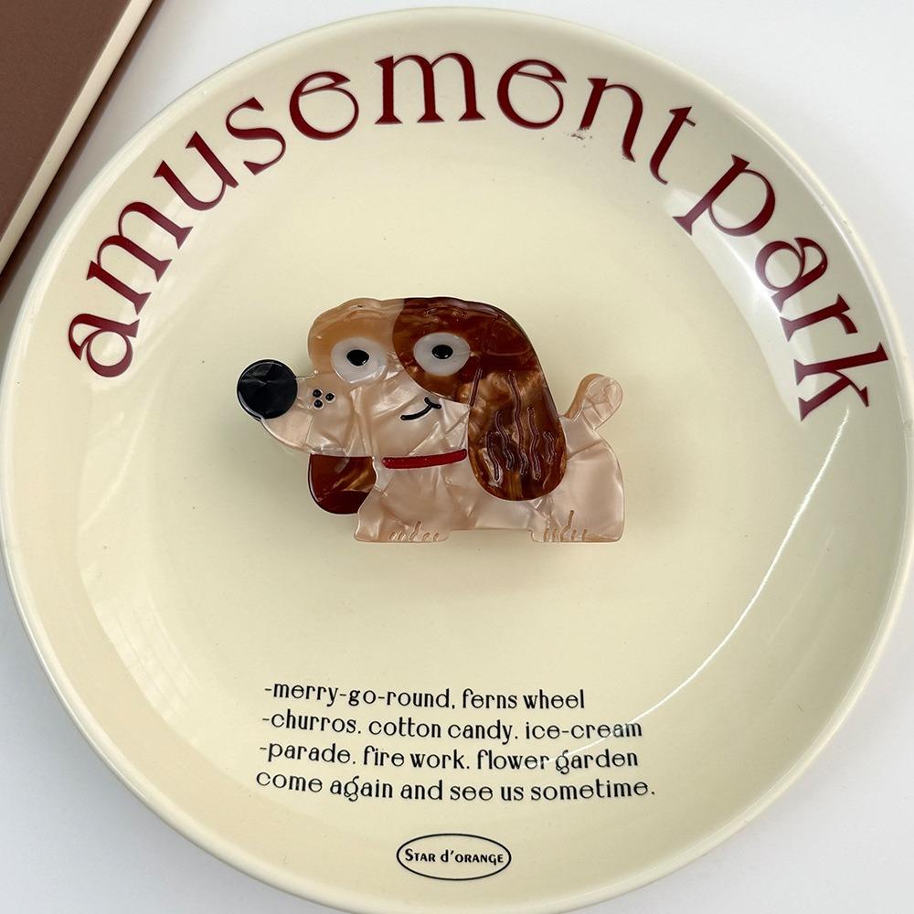 Acetic Acid Animal Hair Clip Dessert Dog Shark Clip Creative Hairpin  Daily