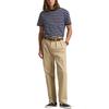 T-shirt da uomo a maniche corte con scollo rotondo a righe e logo Polo Ralph Lauren ricamato Top Blu 710934662-012