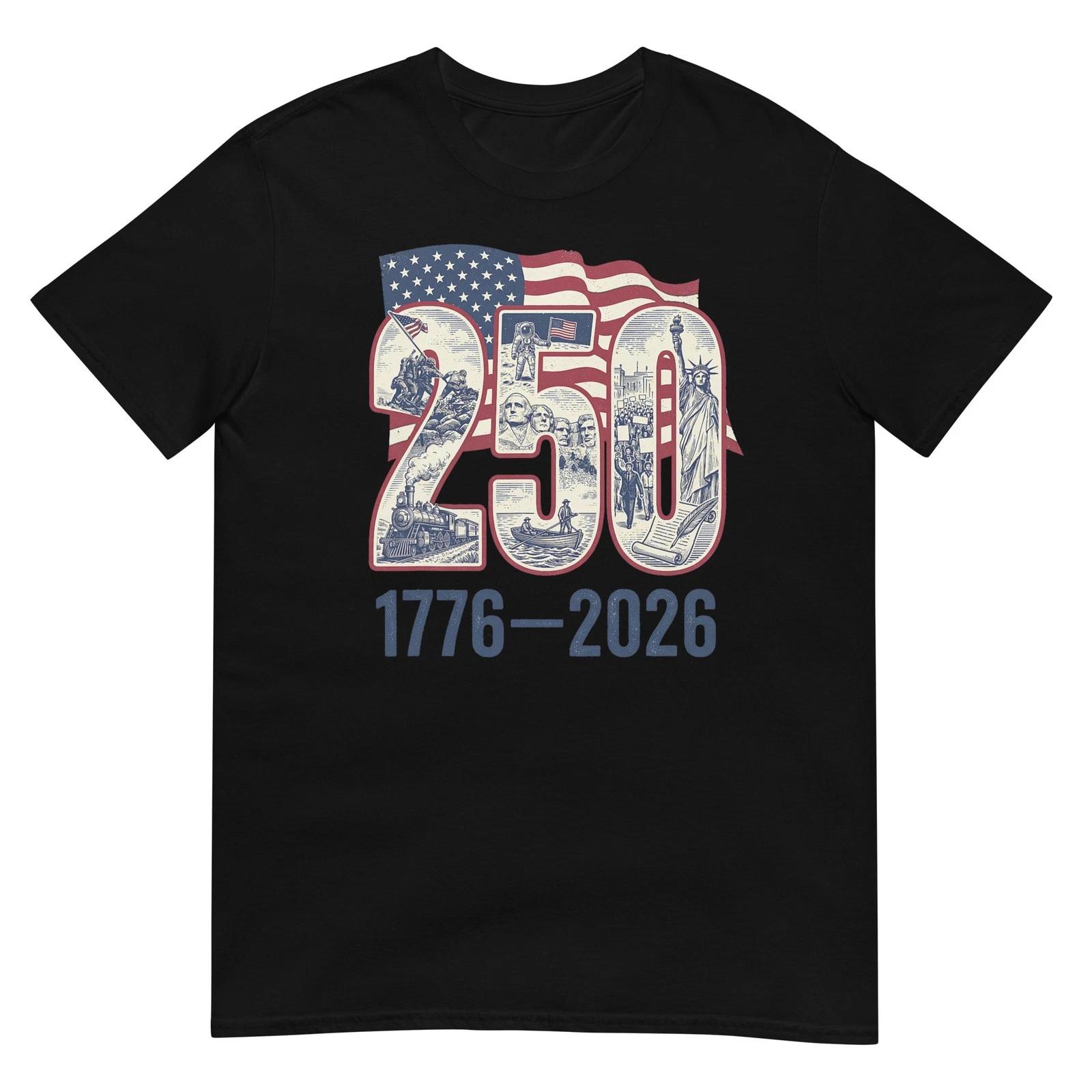 250 лет Америка 1776 2026 250-й США Патриотическая 4 июля Футболка 3XL