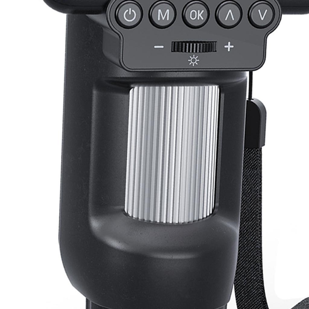 Digital Microscope with 8 LED Lights 2.8 Inch Screen Handheld Magnifier Camera USB PC View 1080P Video Anti Shake