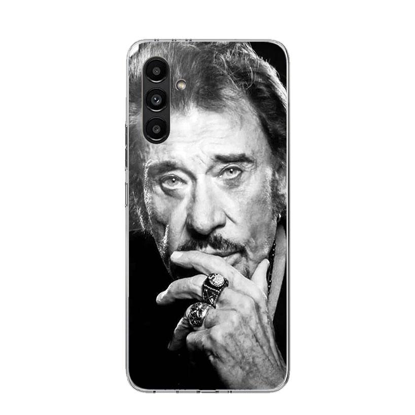 Johnny Hallyday Music Case Phone Cover for Samsung Galaxy A16 A56 A36 A26 A15 A55 A35 A25 A14 A54 A34 A24 A13 A53 A33 A23 A05S A