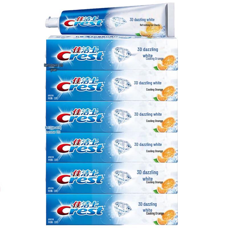 Crest 3D White Refreshing Iced Orange Toothpaste