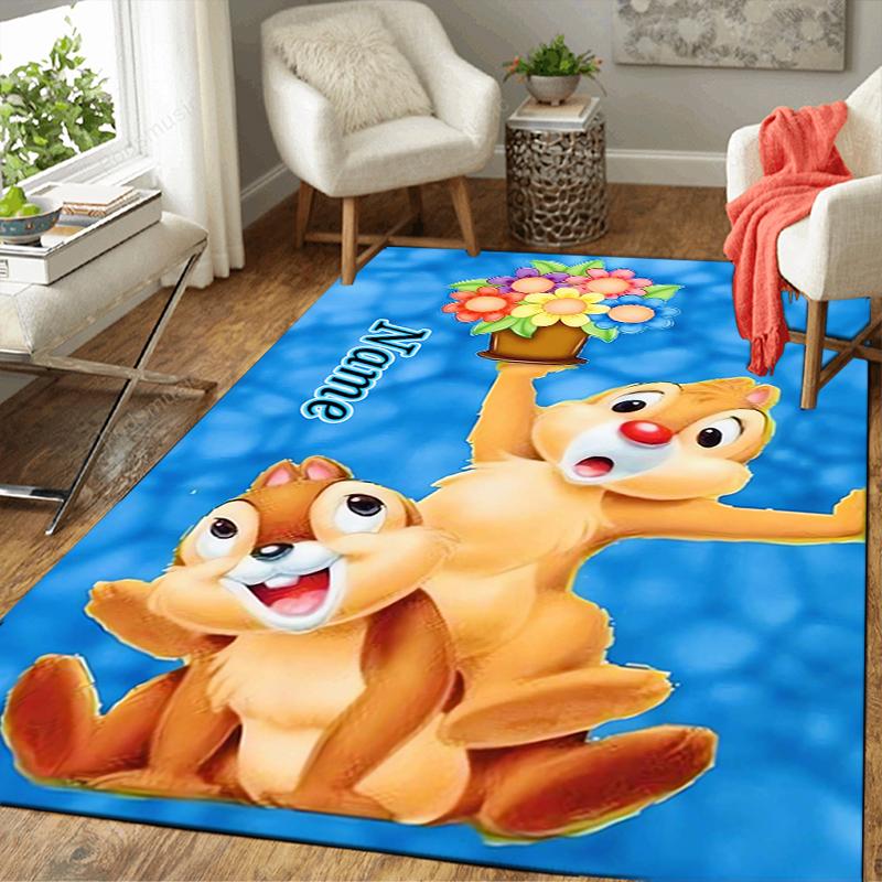 Custom 1Pc Floral Chip Dale Adventure Rug Office Carpet Indoor Outdoor Entrance Doormat Nonslip Soft And Comfortable Living Room D91616