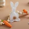Easter Bunny Carrot Garland Decor, Spring Pastel Home Party Decoration, Hanging Ornament for Easter Egg Hunt Garden Party