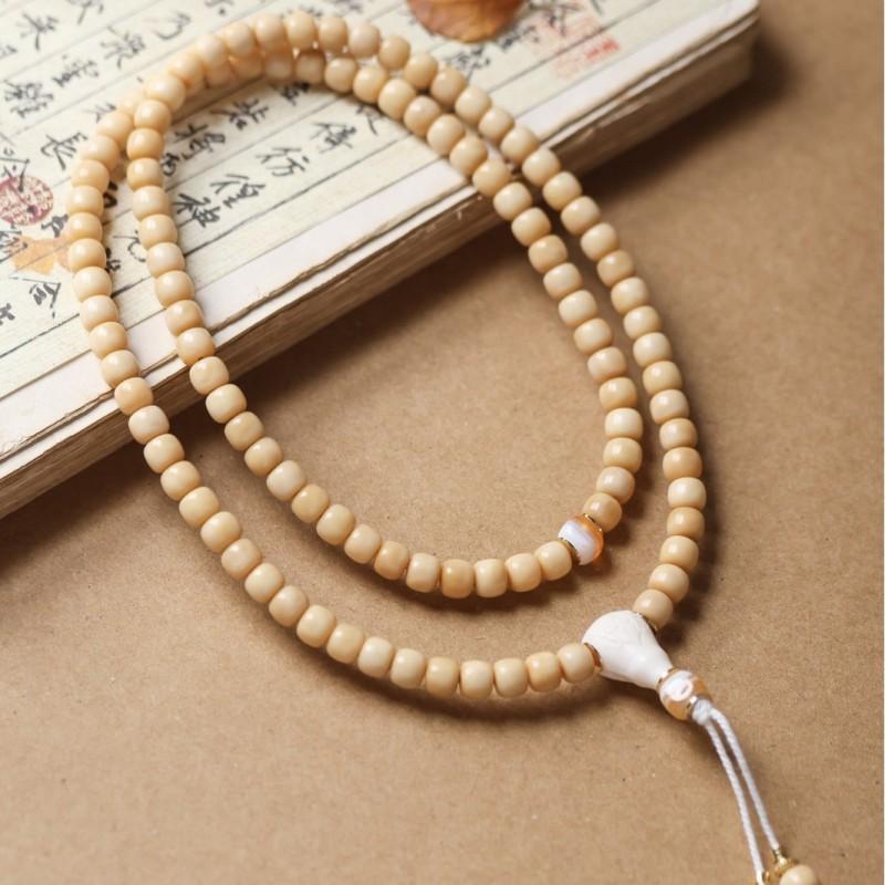 108 Beads Dragon Bone Bodhi Bracelet New Chinese Style Jewelry Men Women Handheld Car Hanging