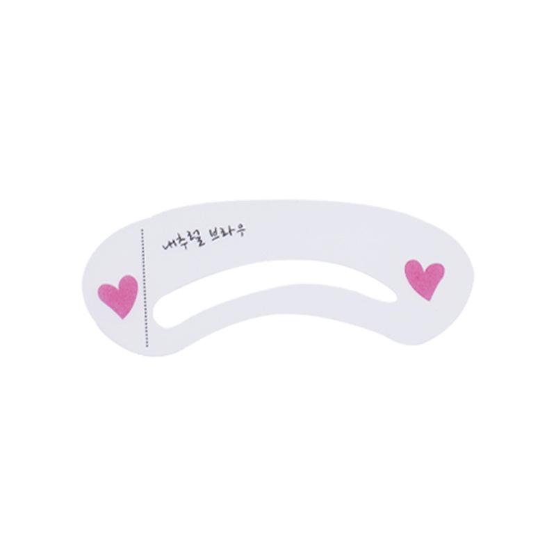 

One-Word Flat Eyebrow Template Card: Makeup Styling Tool