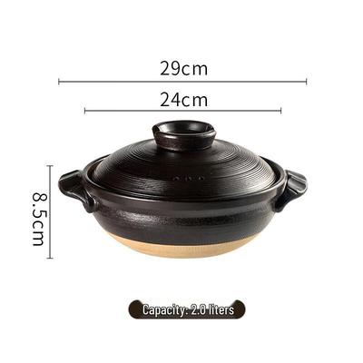 Oală Casserole ZISIZ din Argilă Japoneză