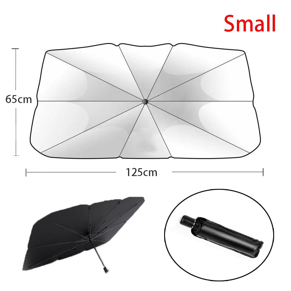Car Umbrella Windshield Sunshade Foldable Sun Shade Front Window Cover for UV Block Heat Portable Protector ParasolWindshield Sunshades 1