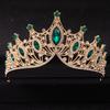Baroque Crystal Tiaras and Crown Rhinestone Prom Diadem Headband for Women Bridal Wedding Hair Accessories Jewelry Crown Tiara