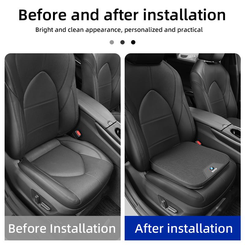 2025 Hot Car Ice Silk Seat Cushion Car Booster Height Increasing Pad Slant Elevating Mat For BMW E46 E90 E60 F30 F10 E39 E36 F20