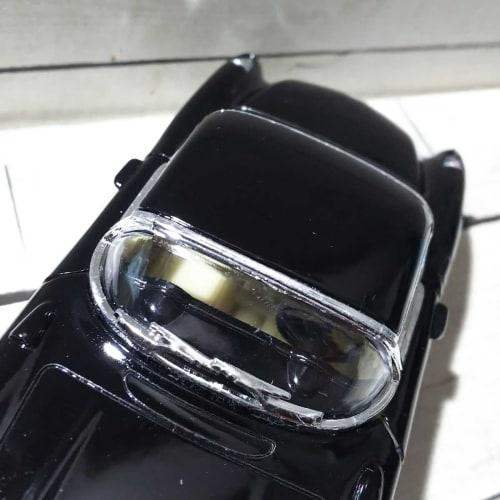 KINSMART134 Chevrolet Corvette 1957 Black Pullback Diecast Car