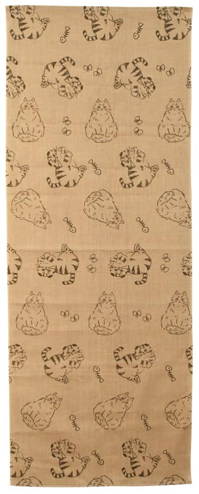 Ippinsha ChacoChaco Japansk Tenugui 33 x 60359 Handduk, 90cm, Brun,