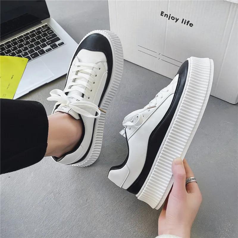 Youth Board Shoes Men's Fashion All-match Student Casual Men Shoes New Spring Thick-soled Increase Comfortable Men's Shoes Trend