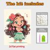 Disney Pearl Painting Moana's Childhood Handmade DIY Pearl Gem Painting Pictures Crafts Special Shape Home Wall Decoration