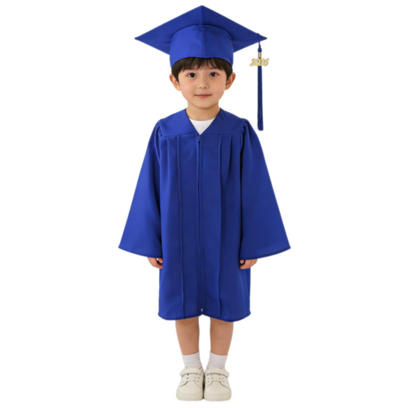 Fashionable Children s Bachelor s Clothing Set, Kindergarten Photography Clothing, 2026 New Doctoral Cap Graduation Robe XL