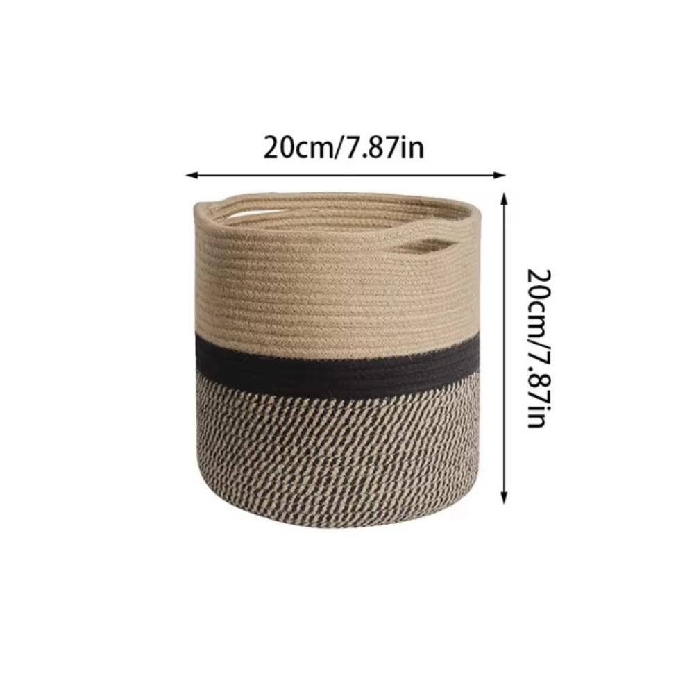 

Hand-Woven Plant Basket Foldable Flower Plant Pot Fashion Toys Clothes Storage Bag Home Decor A