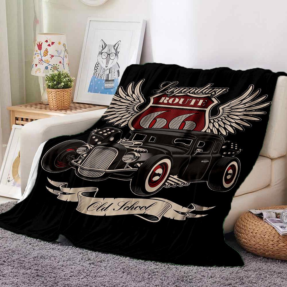 Route Flannel Blanket Throw Blanket Soft Warm Sofa Bed Camping Car Home Decor Unique Christmas Gift C9302544