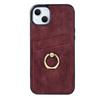 Cards Pocket Wallet Phone Case for iPhone 16 Pro Max 15 Plus 13 12 11 Pro 14 SE 2022 Leather Ring Holder Kickstand Back Cover