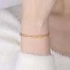 Vintage Jewelry 925 Sterling Silver Paper Clip Bracelets Charm Gold Plated Adjustable Paperclip Link Chain Bracelet for Women