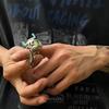 Herren Damen Mini Angelrolle Schmuckset Schnurrad Anhänger Halskette Mode Sportlich Outdoor Angelzubehör Geschenk für Angler