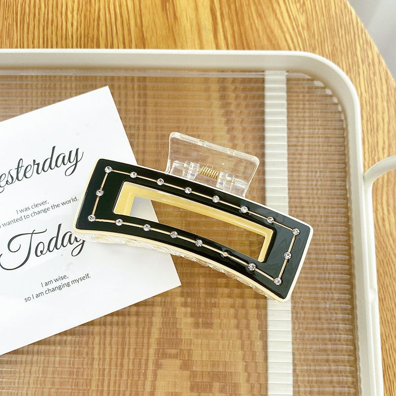 

And Timeless Elegant Hair Claw Accessory Perfect For Stylish Updos In Various Colors Black8.6cm