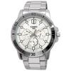 Casio Standard Quartz Men's Watch MTP-VD300D-7E Multi-Axis 24-Hour Silver Metal Band
