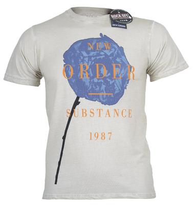Offizielles New Order T-Shirt Frühling Substanz Naturstein Dip-Dye Neu S bis XXL