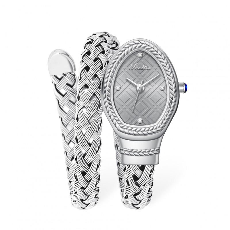 Scottie 9791 Womens Oval Quartz Watch Retro Style Braided Strap Fashion Wristwatch