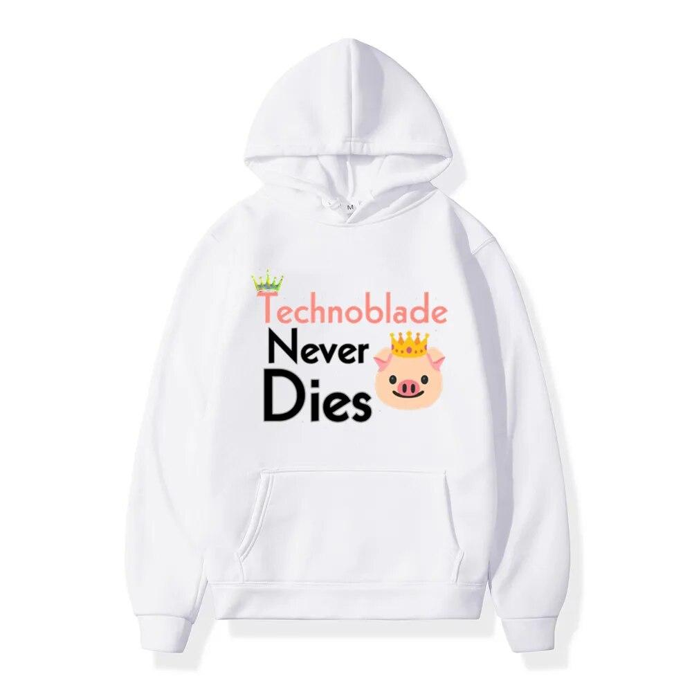 Streetwear Technoblade Miss You Unisex של קפוצ'ונים סווטשירט צמר חורף נשים קז'ואל היפ הופ סוודר Harajuku Hoody בגדי גברים