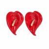 Exaggerated Colorful Enamel Drip Oil Flower Stud Earrings For Women Fashion Metal Irregular Geometric Earrings Jewelry Gift
