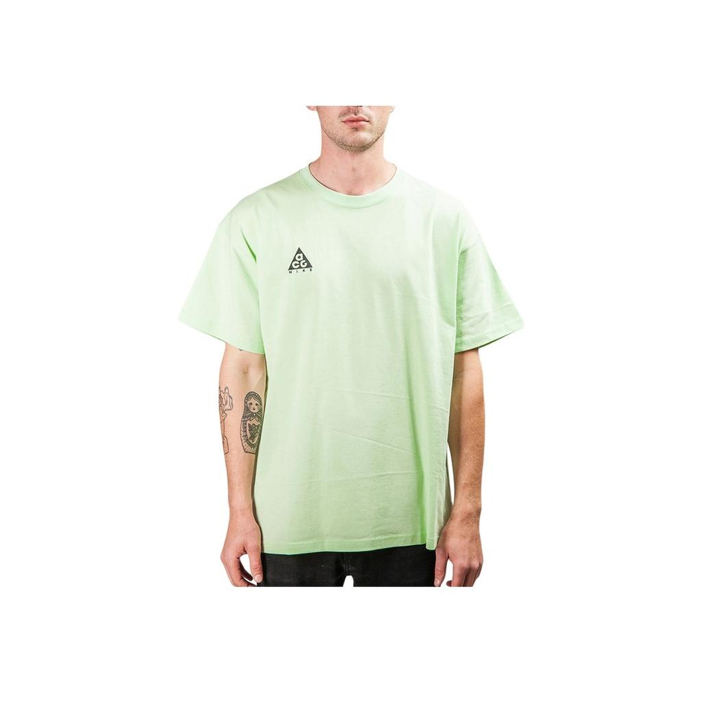 Nike ACG Logo Short Sleeve T-Shirt Men Tops Green Yellow BQ7342-701