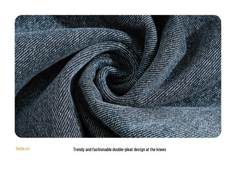 2025 Jesień Stylowe Dżinsy Amerykańskie z Haftem Literowym i Dużymi Kieszeniami