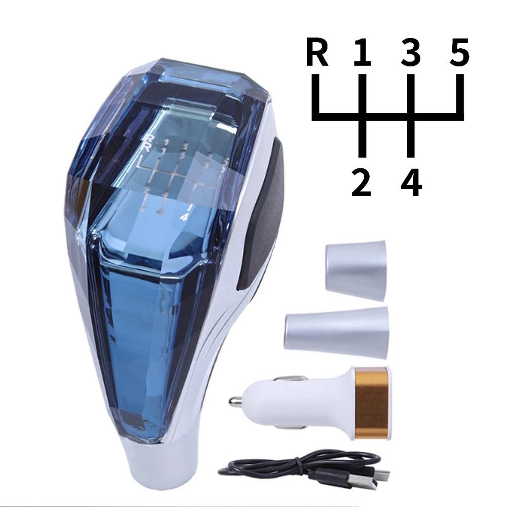LED Kristall Schalthebelknauf Mit Buntem Licht Manuell Automatikgetriebe Universell Für Toyota/Mitsubishi/Lexus/Honda etc.