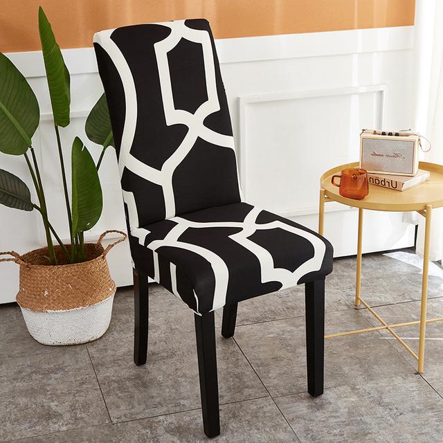 1/2/4/6 piese Huse pentru scaune elastice ieftine pentru scaune elastice pentru scaune clasice pentru sufragerie, decorarea casei de vacanță