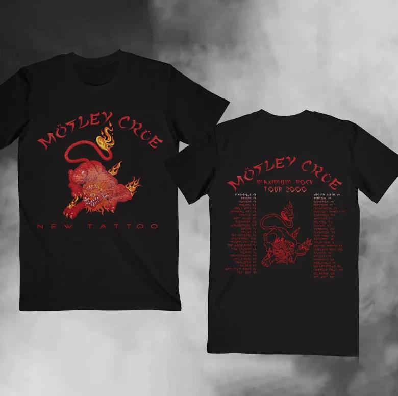 Vintage 2000 Motley Crue New Tattoo Tour Concert Rock Band Heavy Metal TShirt Unisex T-Shirt XXXL