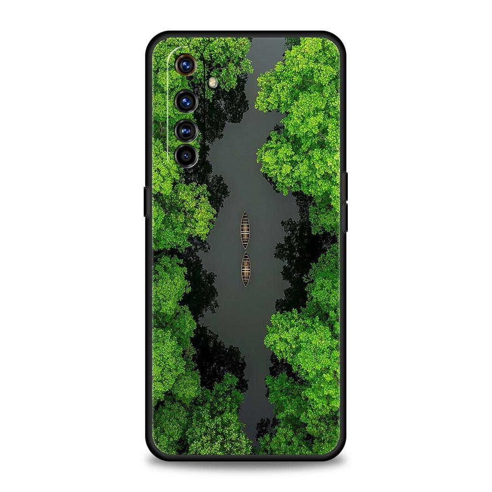 Beautiful Nature Forest Tree Phone Case For Realme 13 12 10 9 8 7 GT3 GT5 GT2 Pro Plus 5G C21 C25 C35 GT Neo 2 3 3T 5 Cover