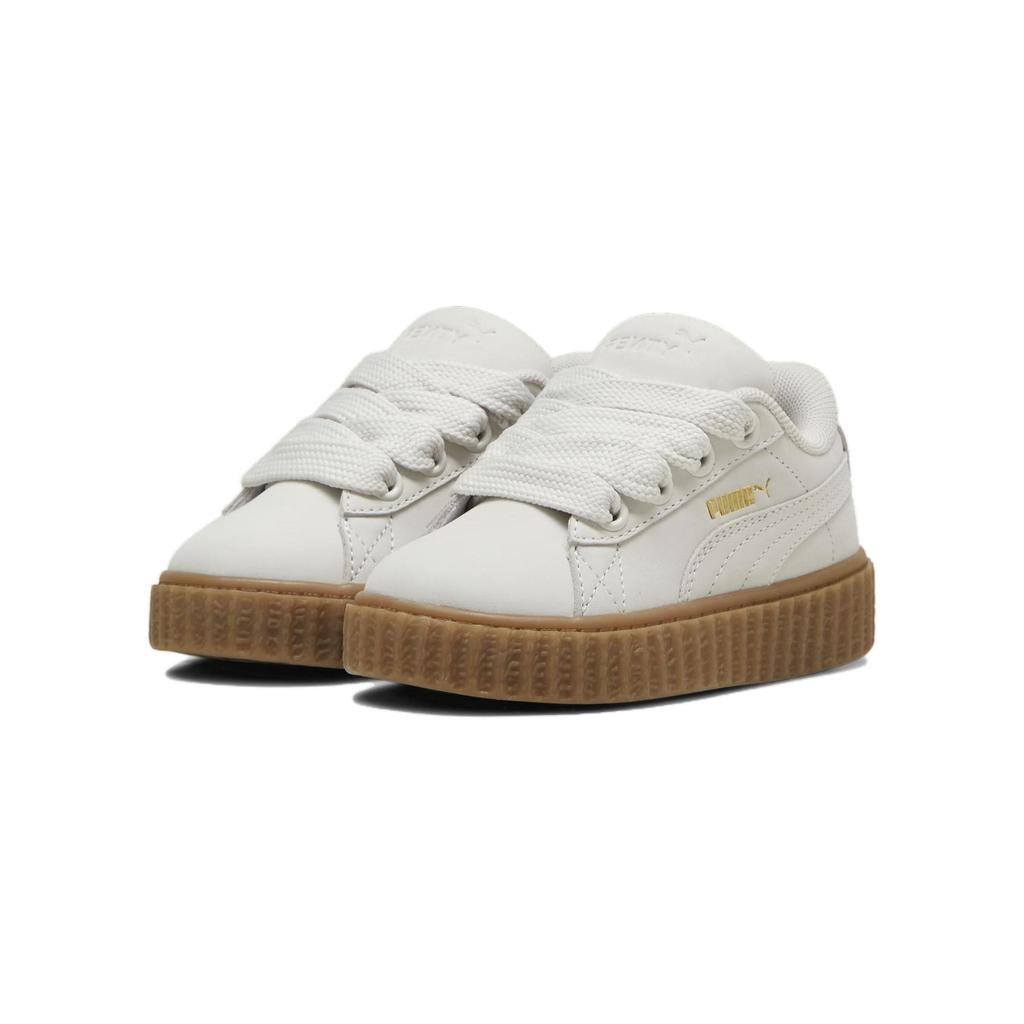 Fenty x Puma Creeper Phatty Batolecí balení v zemitých tónech - Teplá bílá dětské tenisky Krémová Zlatá Guma 399868-03