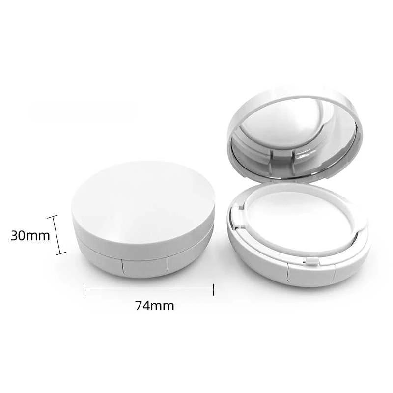 15ml 0.5oz Air Cushion White Empty Luxurious Powder Puff Container with Sponge Puff Mirror Refillable Foundation BB Cream Box