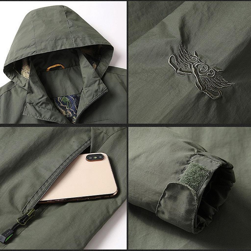 Men's Outdoor Lightweight Breathable Jacket Waterproof Windproof Casual Jacket