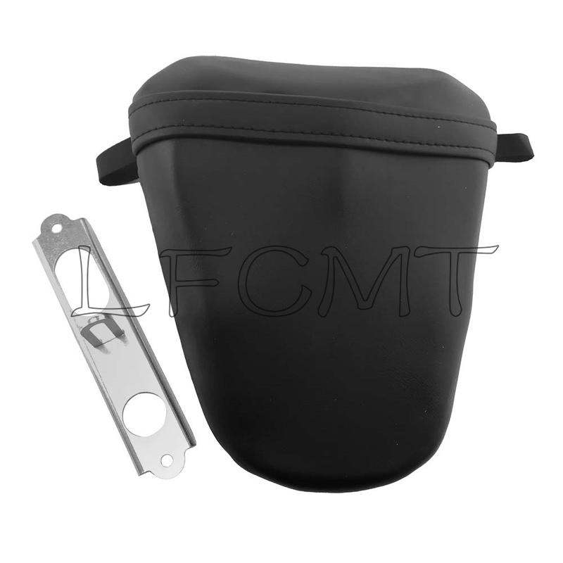 Motorcycle Black Leather Rear Pillion Passenger Seat Cushion Fit for Suzuki GSX-R1000 GSXR1000 GSXR 1000 2017 2018 2019 2020