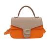 Retro splicing casual fashion handbag new simple shoulder crossbody women's small square bag