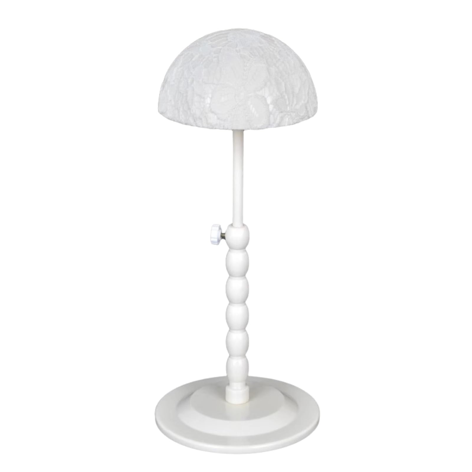 

ideamall Wig Stand, Hat Shape Preservation Hanger Storage Display White