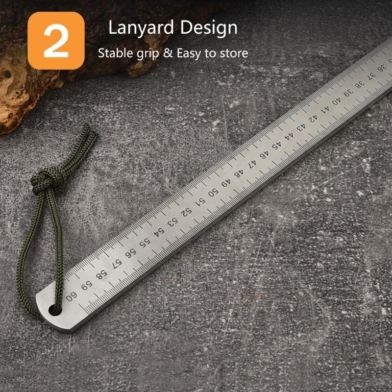 Starke Metalllineale 5 mm Dicke Messwerkzeug Nicht korrosiv Designs für professionelle Konstruktion & Entwurf