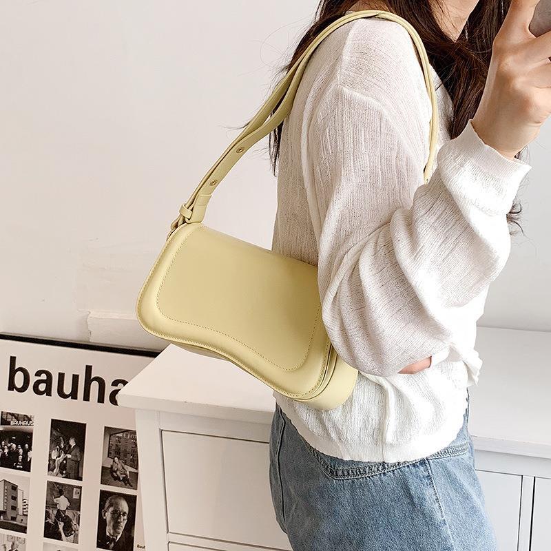 

PU Texture Solid Color One Shoulder Bag Women Summer Autumn New Trend Crossbody Bags Versatile Fashion Underarm Small Square Bag